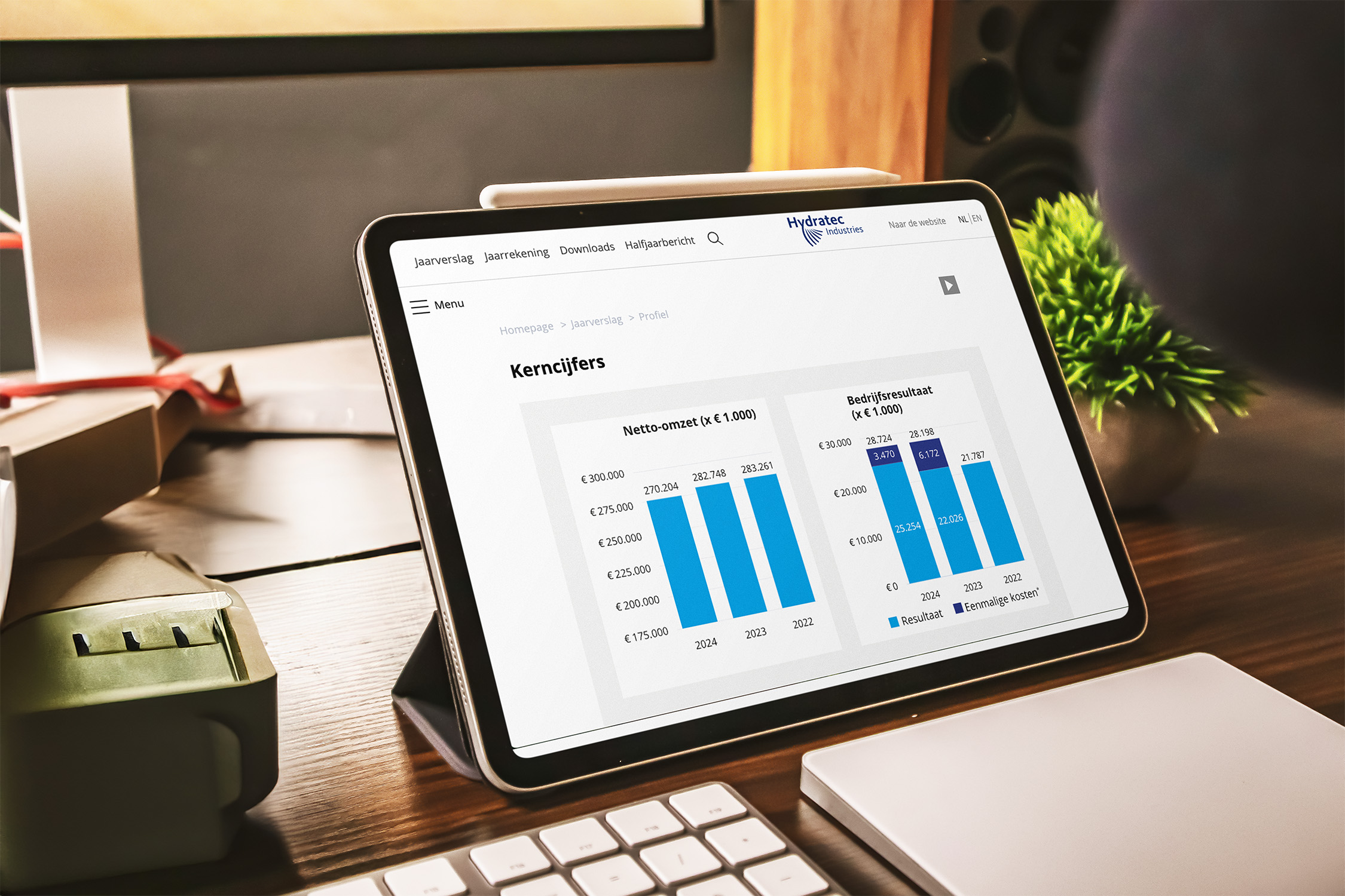 Hydratec Jaarverslag Tablet
